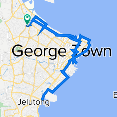 Jalan Yeoh Guan Seok 11, George Town to Jalan Yeoh Guan Seok 1, George Town