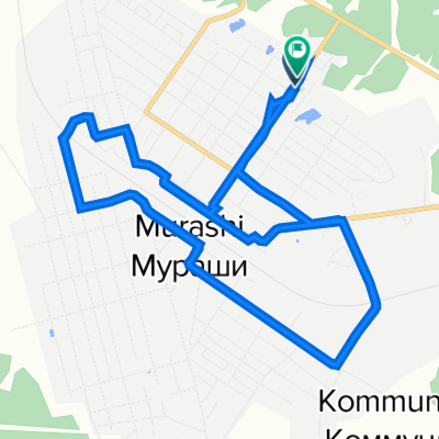 От улица Пугачева 39, Мураши до улица Пугачева 46, Мураши