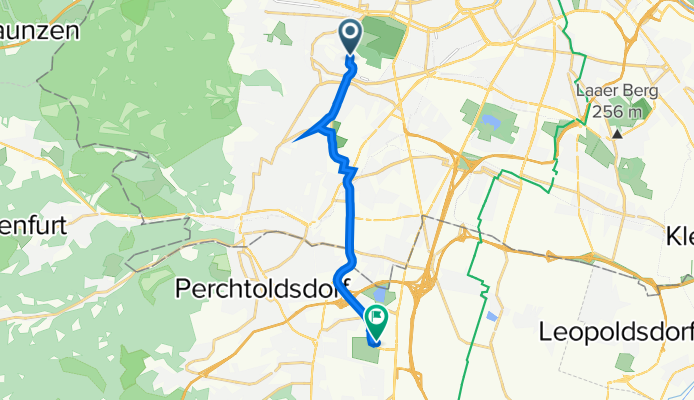 Maxingstraße 60–62, Bécs nach Ziegelofengasse 3, Brunn am Gebirge