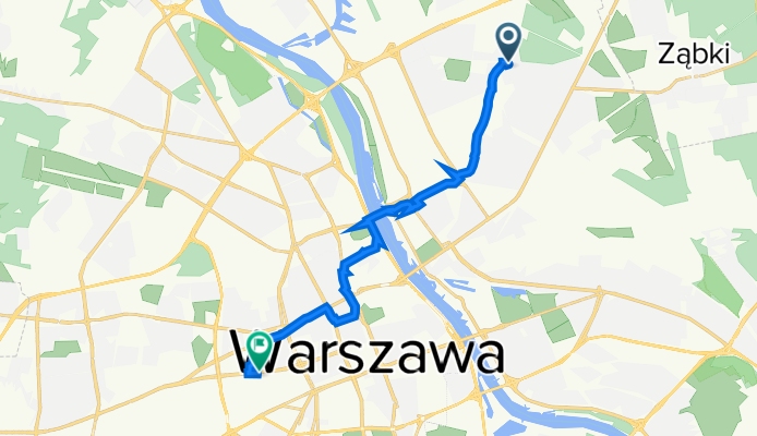 Porannej Bryzy 45, Warszawa do Marcina Kasprzaka 19/21, Warszawa