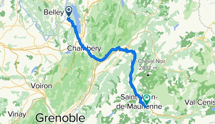 3342 Route des Vignobles, Jongieux à 344 Rue du Bourg, Saint-Julien-Mont-Denis
