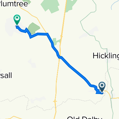 Upper Broughton, Melton Mowbray to 100 Wolds Dr, Nottingham