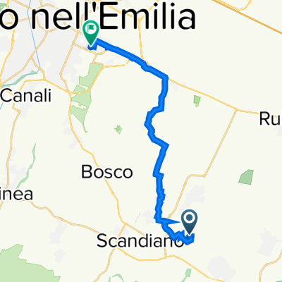 Da Via Madonna della Tosse 3, Scandiano a Via Umberto Terracini 12, Reggio Emilia