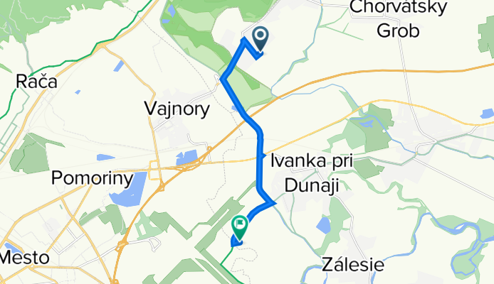 Kukučínova 4154/7, Chorvátsky Grob to Most pri Bratislave