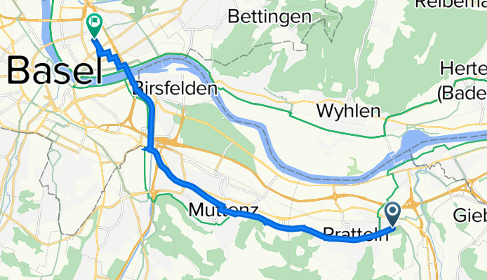 Gassa 38, Pratteln to Mattenstrasse 28, Basel