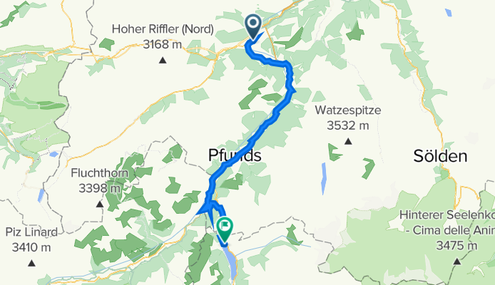 Bahnhofstraße 22, Landeck nach Altdorfstraße 6, Graun im Vinschgau