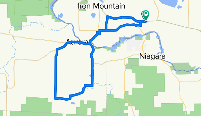 W7646 Us Hwy, Iron Mountain to W7600 US-2, Iron Mountain