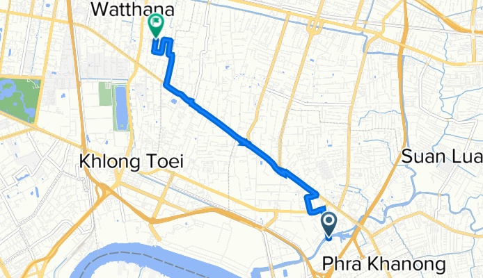 От สุขุมวิท 7515 до ซอย สุขุมวิท 23 136/1