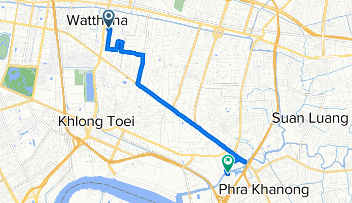 От Soi Sukhumvit 23 59 до Rama IV Road 4164