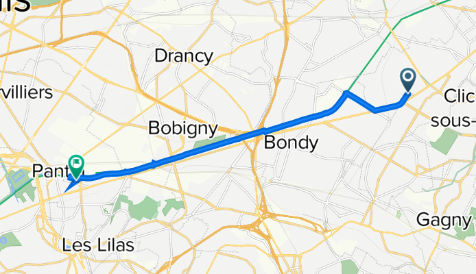 40 Avenue de Sully, Livry-Gargan à 51bis Rue Victor Hugo, Pantin