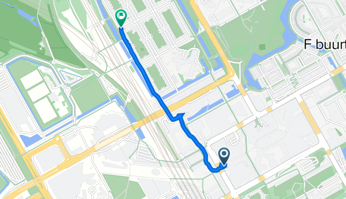 Bijlmerplein 1005, Amesterdão to Alfred Döblinstraat 1, Amesterdão
