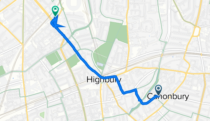 14 Upper Gulland Walk, London to 236-250 Holloway Road, London