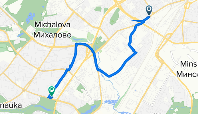 Железнодорожная улица, Минск до проспект Любимова, Минск