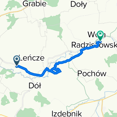 Leńcze 185A, Leńcze do Wola Radziszowska 150a, Wola Radziszowska