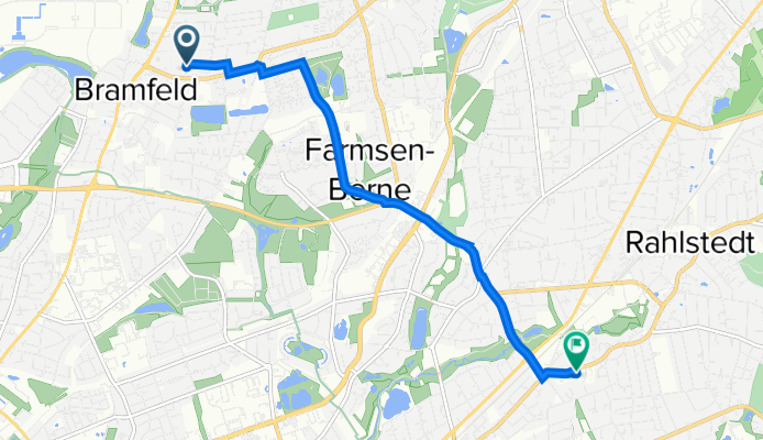 Marienburger Allee 74, Hamburg nach Rahlstedter Straße 24, Hamburg