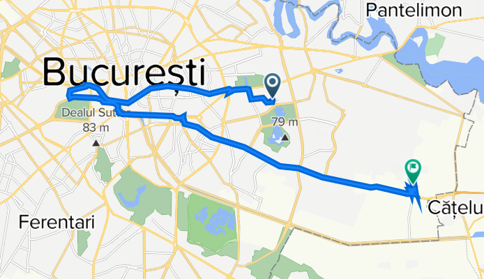 Strada Bucovina nr. 33, București to Bulevardul Theodor Pallady 51, București