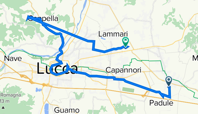 Da Via Leccio 24, Porcari a Via Banchieri 13, Capannori