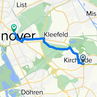 Sudetenstraße 29, Hannover nach Ferdinandstraße 47, Hannover