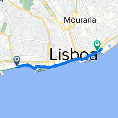 Avenida de Brasília 66, Lisboa to Avenida Inf D Henrique 86–98, Lisboa