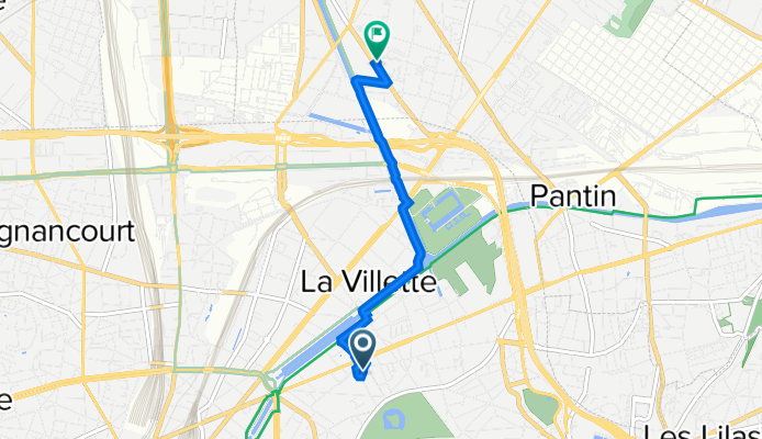 4 Rue Petit, Paris à 90 Boulevard Félix Faure, Aubervilliers