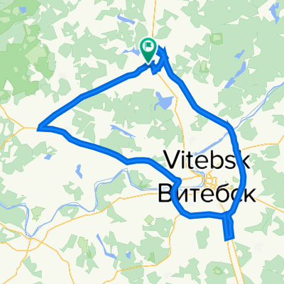 От улица Гагаринаr 40, Гарадок до улица Гагаринаr 40, Гарадок