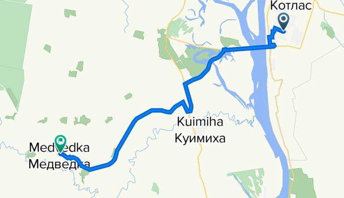 улица Ушинского, 29, Котлас до 11К-332,