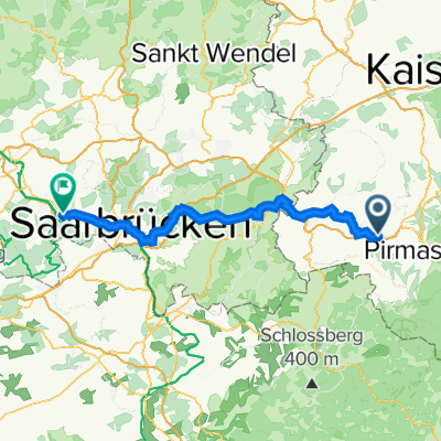 Auf der Bärenhütte 1B, Nünschweiler nach Karl-Janssen-Straße 1, Völklingen