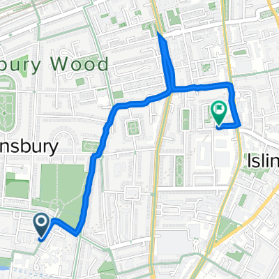 11–13 Charlotte Ter, London to 26 Almeida St, London