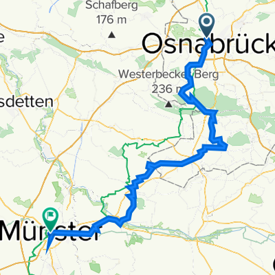 Krahnstraße 53, Osnabrück nach Rothenburg 54, Münster