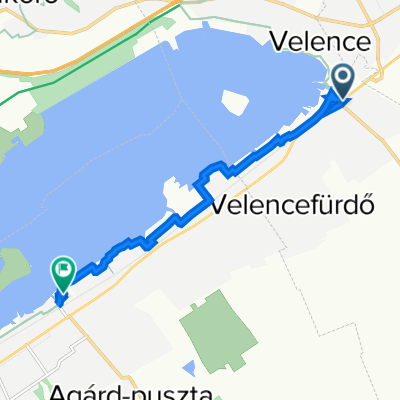 Szabolcsi út 2, Velence to Üdülők útja 1, Gárdony
