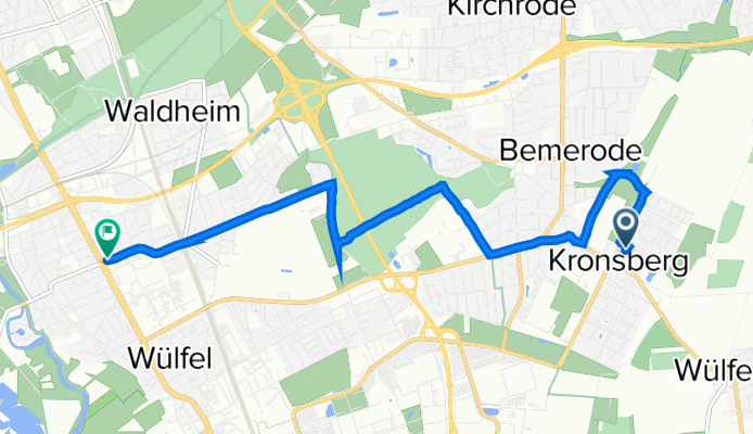 Thie 5, Hannover nach Peiner Straße 3, Hannover