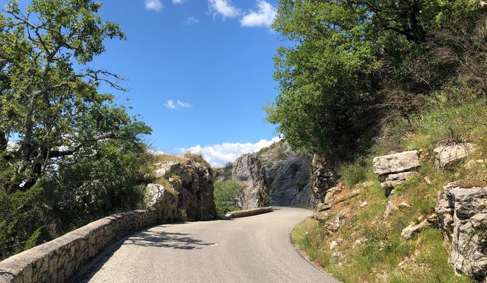 Photo 2 of the Bikemap route "Sampzon-Chandolas-Col de la Serre-Salavas"