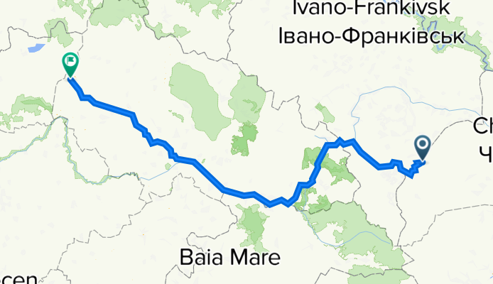 От Т2601 до площа Богдана Хмельницького 19, Ужгород
