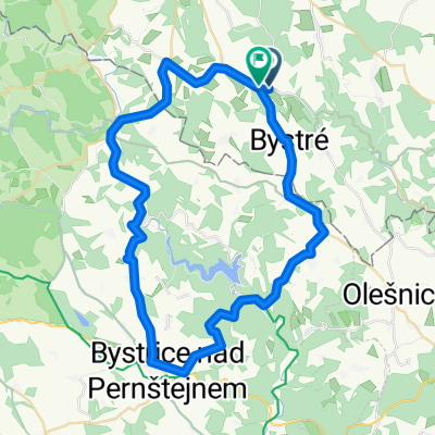 Jedlová u Poličky - Bystré - Vír - Vystřice - Jimramov - Jedlová