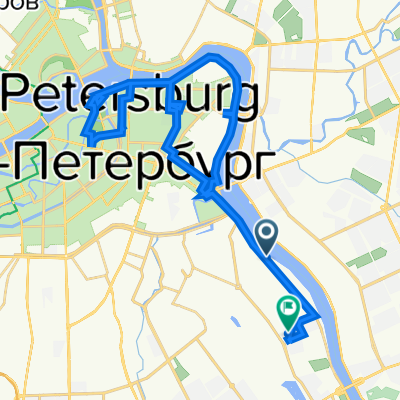 От проспект Обуховской Обороны 49, Санкт-Петербург до улица Ткачей 46, 18, Санкт-Петербург
