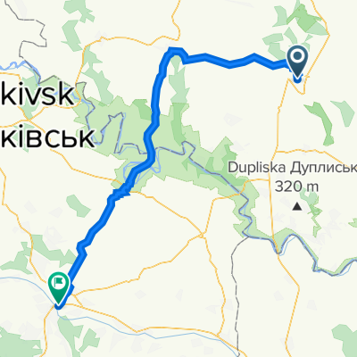 Гранична Бічна вулиця, Чортків to Верещинського вулиця, Коломия