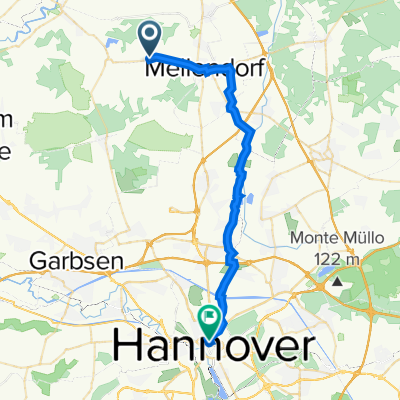 Leinefeldstraße 2, Wedemark nach Herrenstraße 6, Hannover