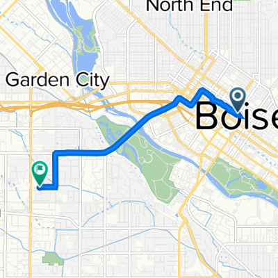 301–349 N Eighth St, Boise to 255 N Pond St, Boise