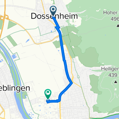 Friedrichstraße 17, Dossenheim nach Im Neuenheimer Feld 560, Heidelberg