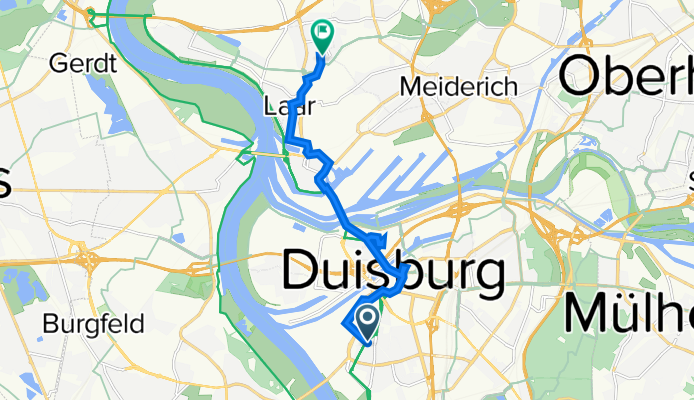 Bachstraße 32, Duisburg do Berlakstraße 10, Duisburg