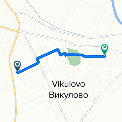 От Молодежная улица 28, Викулово до улица Чапаева 6, Викулово