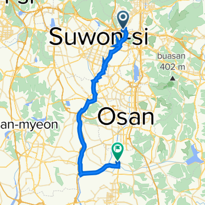 상현1동 ６５４−２, 용인시 to 진위면 １６５−２３, 평택시