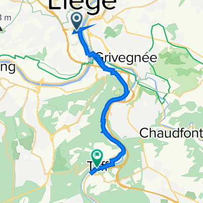 Avenue Rogier 21, Liege to Place du Roi Albert 15, Esneux