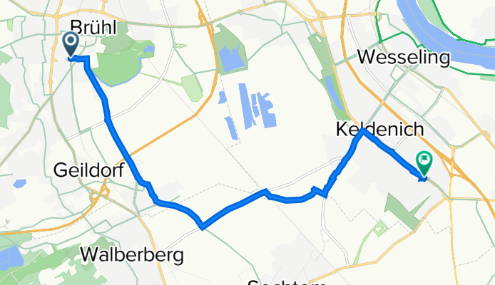 Liblarer Straße 9, Brühl nach Auf dem Eichholzer Acker 1, Wesseling