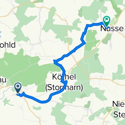 Kieselstraße 25, Hamfelde nach Kirchstraße 18, Ritzerau