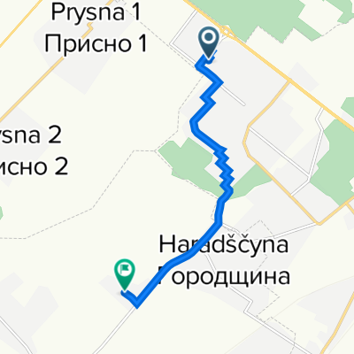 От Griunval'dskaya 6, Магілёў до Неизвестная дорога