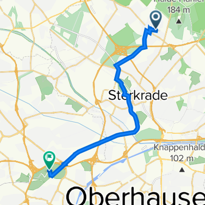 Am Alten Backhaus 57, Oberhausen nach Emscherstraße 71, Duisburg