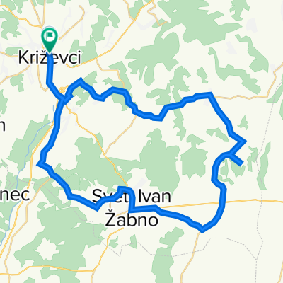 Trg Josipa Jurja Strossmayera 5, Križevci to Trg Antuna Nemčića 8, Križevci