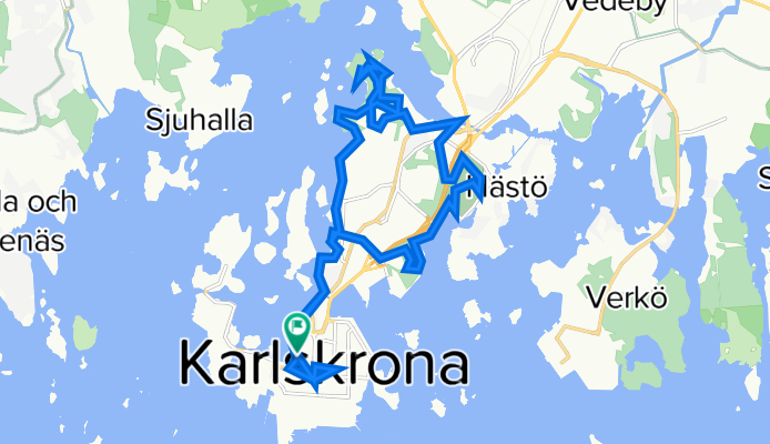 Borgmästarekajen, Karlskrona to Borgmästarekajen 10, Karlskrona