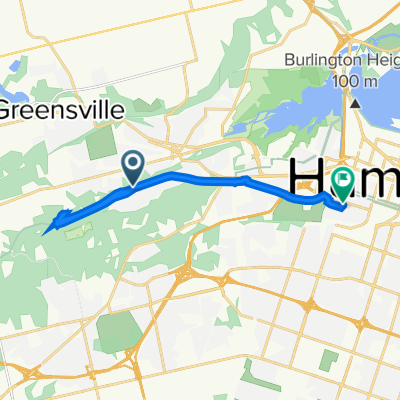 Pleasant Valley West, Hamilton to 415 Dundurn St S, Hamilton